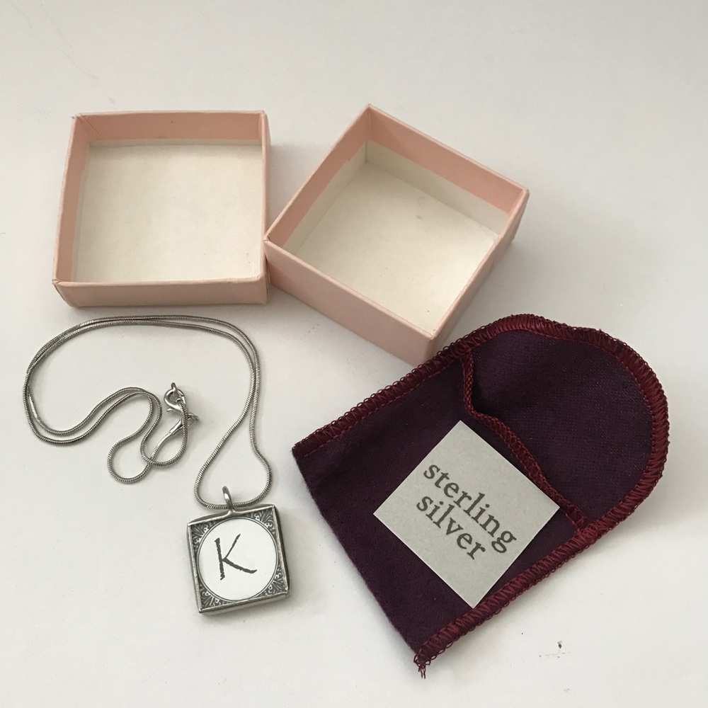 "K" Kindness Sterling Silver Necklace